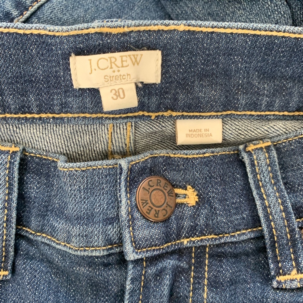 J Crew Stretch Distressed Ripped Jeans - Picture 7 of 8